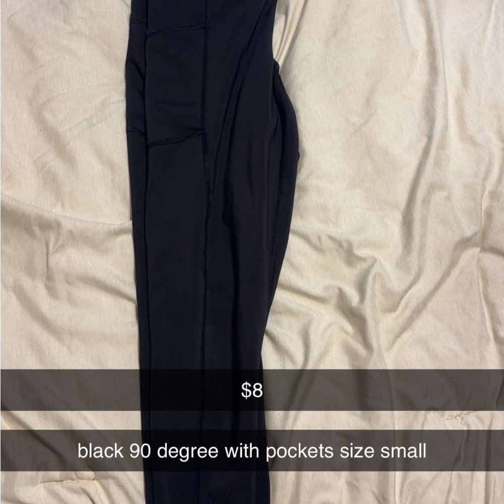 90 Degree By Reflex Black Leggings with Pockets